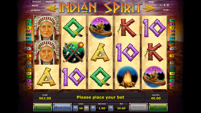 Характеристики слота Indian Spirit 6
